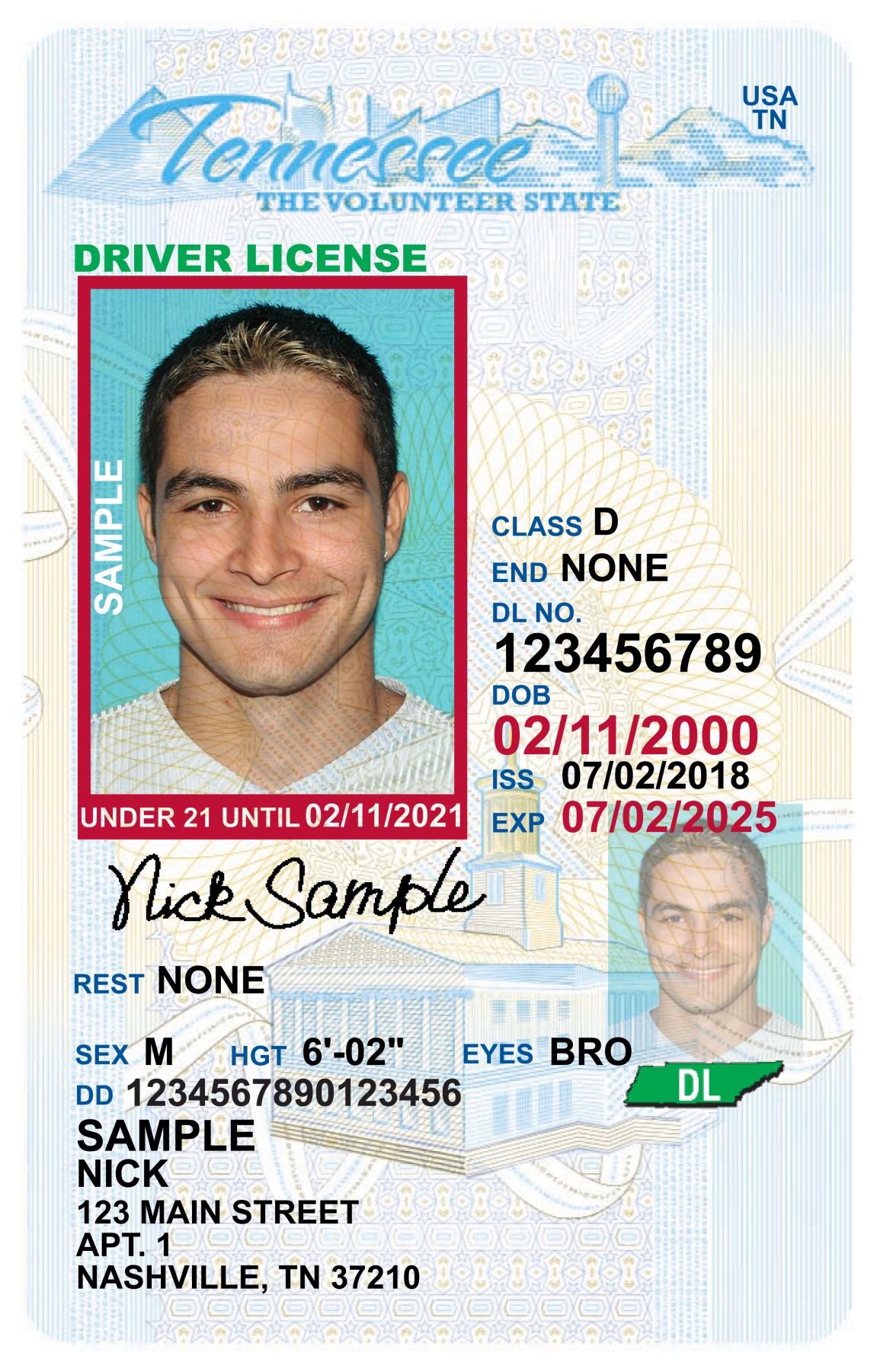 Tennessee Id Card